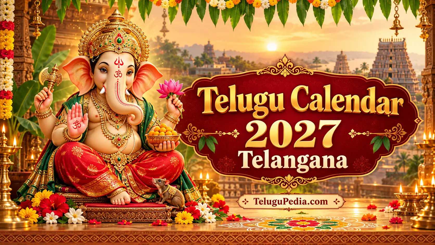 Telugu Calendar 2027 Telangana Monthly PDF & Festivals